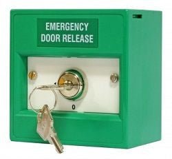 K21SGS-01 KAC Green 2 Position Keyswitch (Trapped key) - Fire Trade Supplies