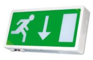 NLE/3/LED/M3 NVC Exit Box 3W LED Maintained 3Hr + Legend - Fire Trade Supplies