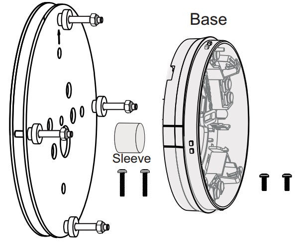 S4-34741-03 Gent Parallel Bracket & Base - Fire Trade Supplies
