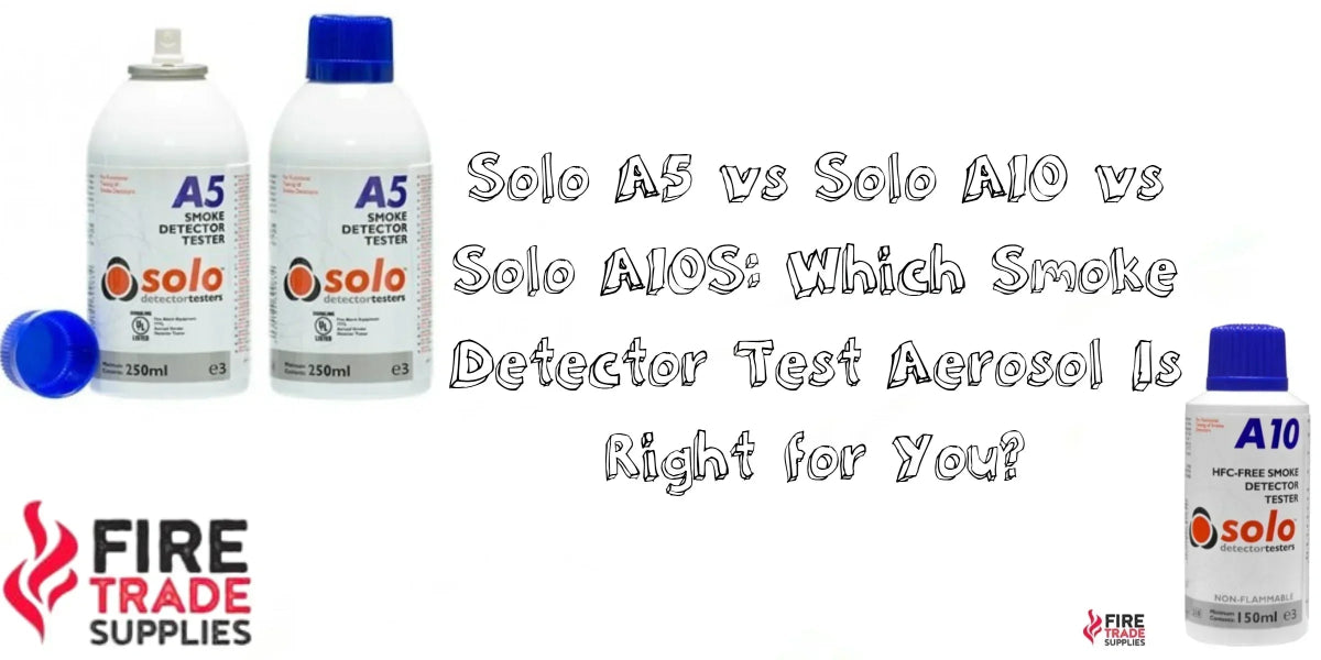 Solo A5 vs Solo A10 vs Solo A10S: Which Smoke Detector Test Aerosol Is Right for You? - Fire Trade Supplies