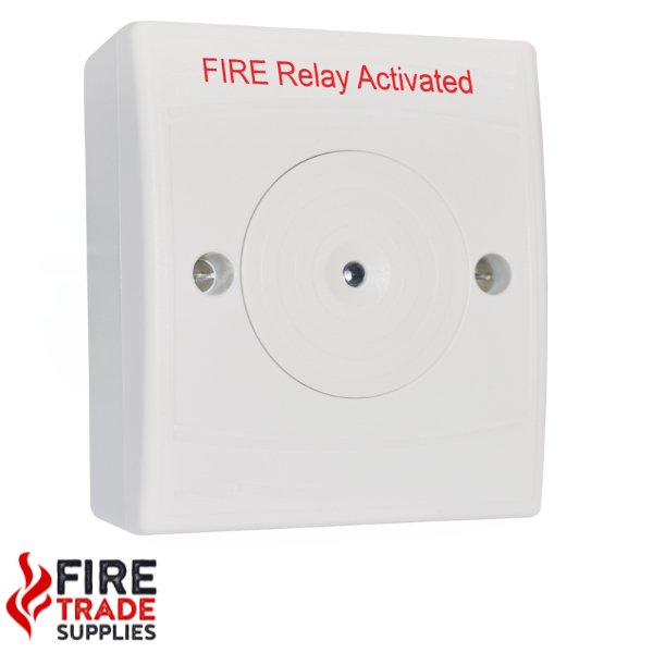10-2710WSR-S Identifire Auxillary Relay Surface Mount, White Case - Fire Trade Supplies