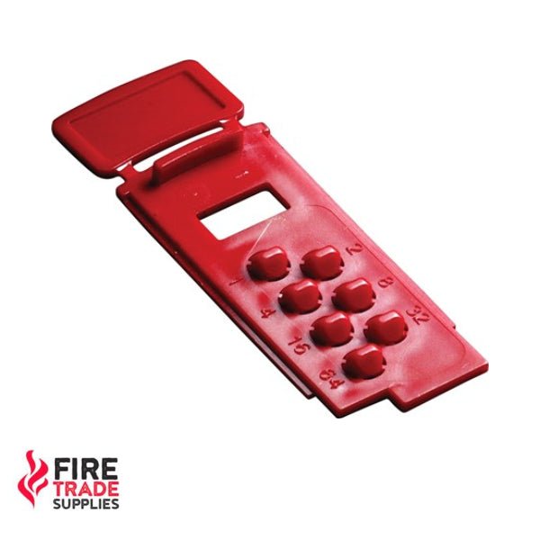 29600-399 XPander Address Card (XPERT 7) - Red - Fire Trade Supplies