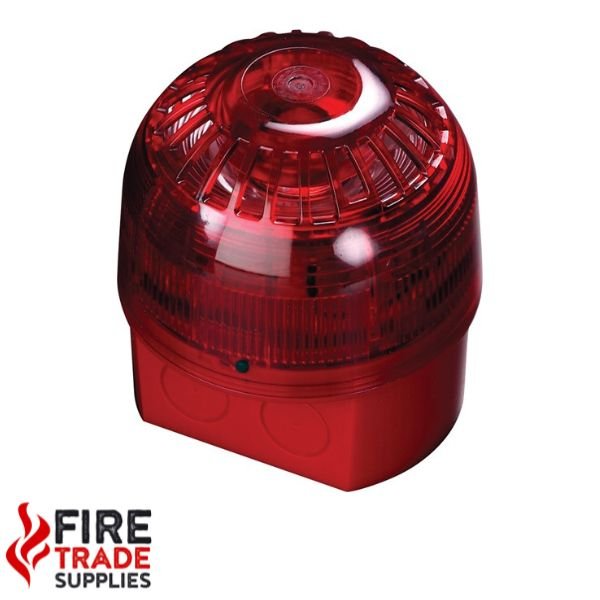 55000-017APO AlarmSense Open-Area Sounder VID - Red Body (Red Flash) - Fire Trade Supplies