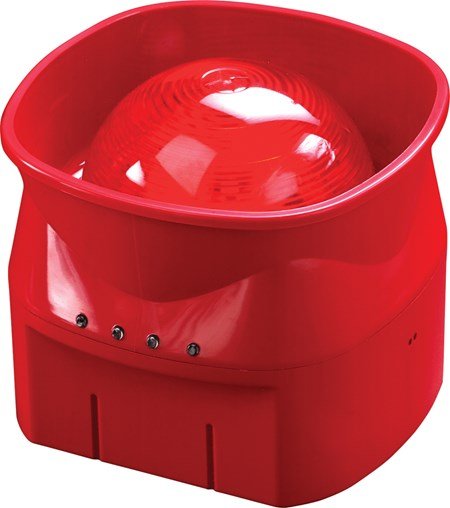 58000-030APO Discovery Open-Area Voice Sounder VID - Red Body (Red Flash) - Isolating - Fire Trade Supplies