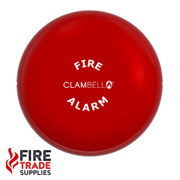 CBE6-RS-024-EN ClamBell 24V 6 Inch Fire Alarm Bell - Shallow Base - Fire Trade Supplies