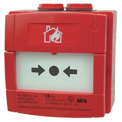 CCP-W-IS Intrinsically Safe Weatherproof Call Point with Red Back Box - Fire Trade Supplies