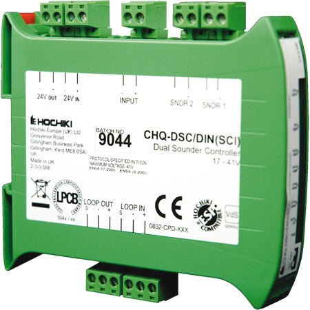 CHQ-DSC-DIN(SCI) Hochiki Dual Circuit Sounder Controller - Fire Trade Supplies