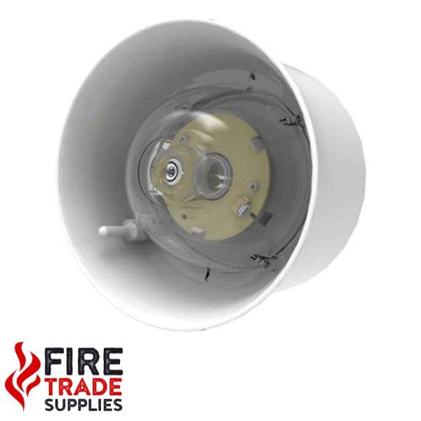CHQ-WSB2(WHT)/RL Wall Sounder Beacon - White Case, Red LEDs - Fire Trade Supplies