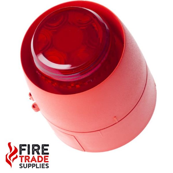 CWSB-E Conventional Wall Sounder Beacon - Red Case (non EN54-23 compliant) - Fire Trade Supplies