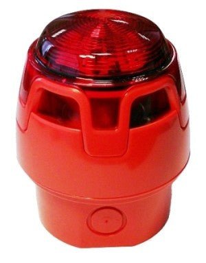 CWSS-RR-W3 KAC Red Body Deep Base Red Sounder Beacon (IP65) - Fire Trade Supplies