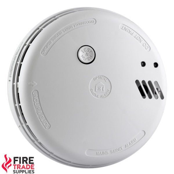 Ei 146rc Optical Smoke Alarm 230v + Alkaline Backup - Fire Trade Supplies