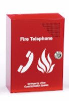 EVC301RLK Red Fire Phone Outstation, Handset Lock - Fire Trade Supplies
