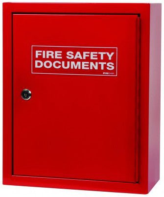 FMDC/RED Red Document Box Large Metal + Key Lock - Fire Trade Supplies