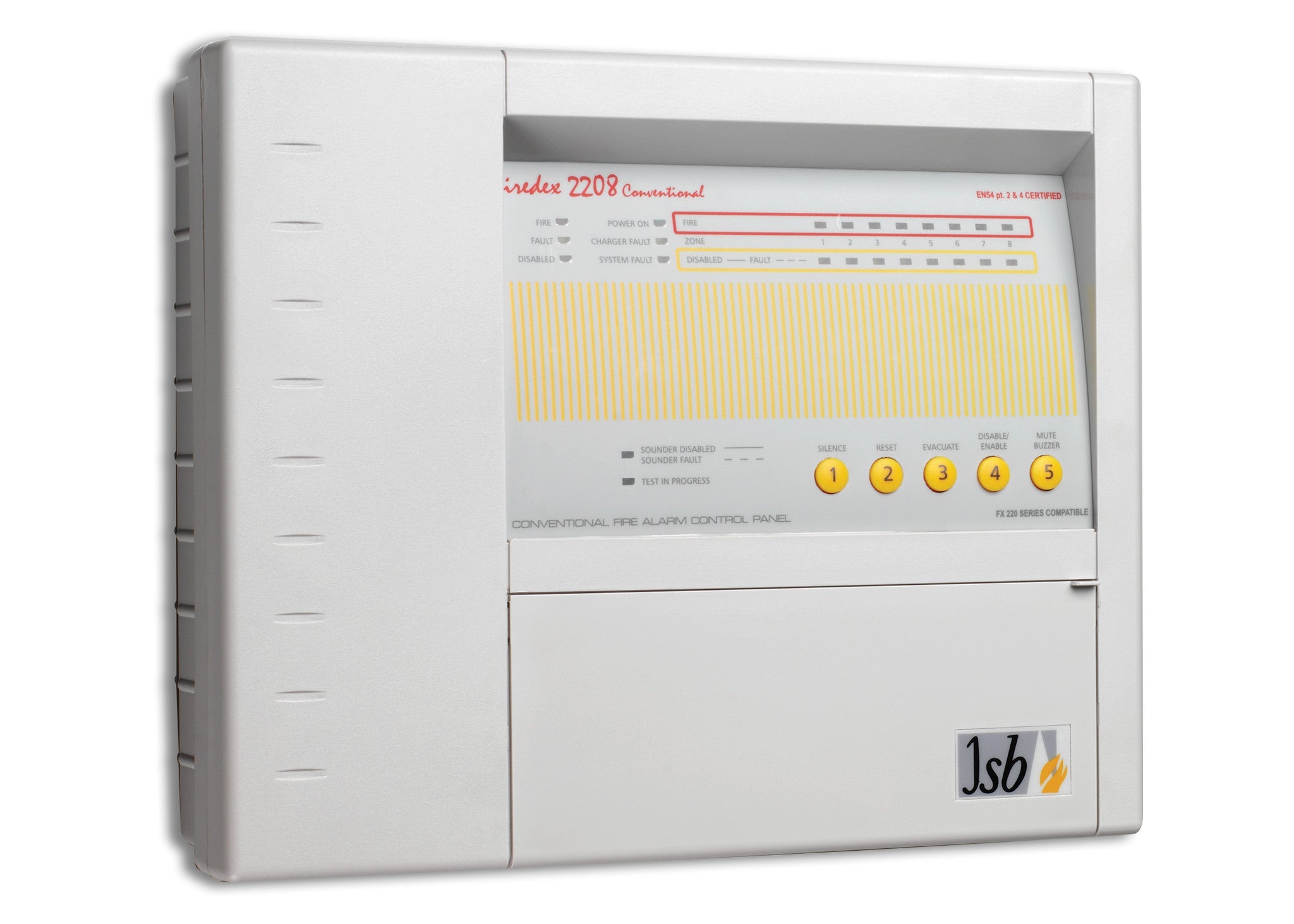 FX2208CFCPD Firedex Conventional Eight Zone Fire Alarm Panel - Fire Trade Supplies