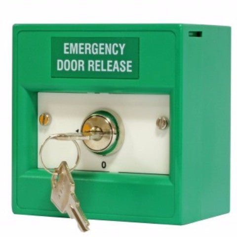 K20GSS-11 KAC Green 2 Position Keyswitch (Trapped key) - Fire Trade Supplies