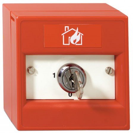 K20SRS-01 KAC Red 2 Position Keyswitch (Untrapped key) - Fire Trade Supplies