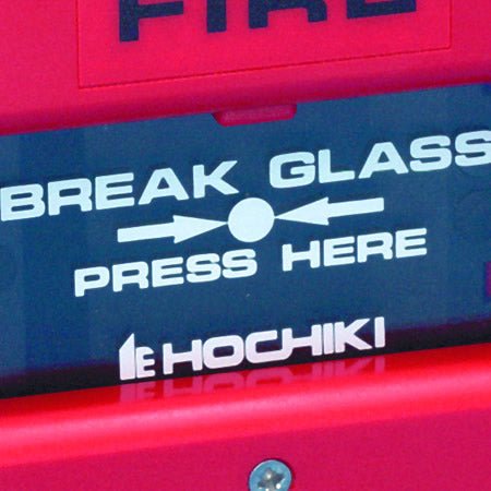 KAC/G/HE Glass Element for Call Point - with Hochiki Logo - Fire Trade Supplies