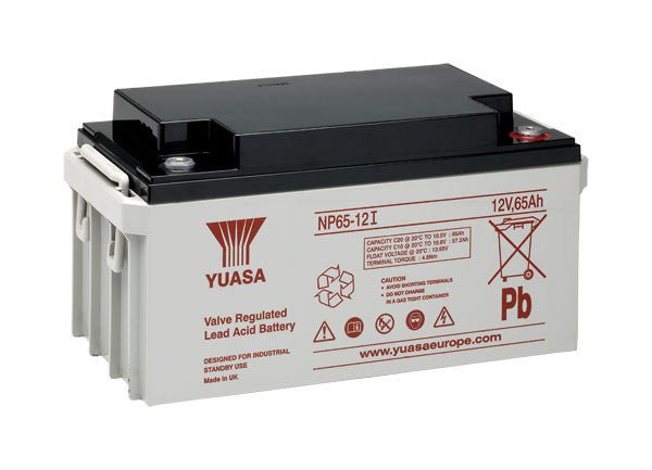 NP65-12 12 Volt 65.0Ah Yuasa NP Battery - Fire Trade Supplies