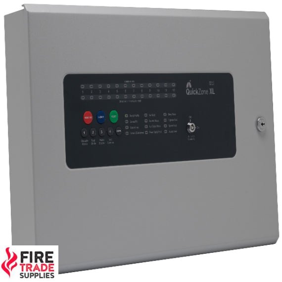 QZXL-12 Quickzone XL 12 Zone Conventional Fire Panel - Fire Trade Supplies