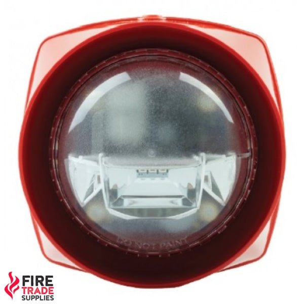 S3-S-VAD-LPW-R Gent Red Body Sounder Standard Power White VAD - Fire Trade Supplies