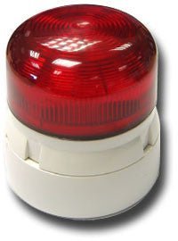 SAB300R Xenon Strobe 230V Red Lens - Fire Trade Supplies