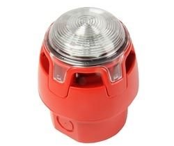 Sounder VAD-Red Base - White Flash & IP65 Base - Fire Trade Supplies