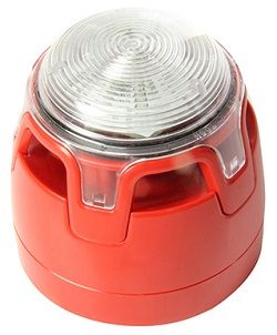 Sounder VAD-Red Base - White Flash Shallow Base - Fire Trade Supplies