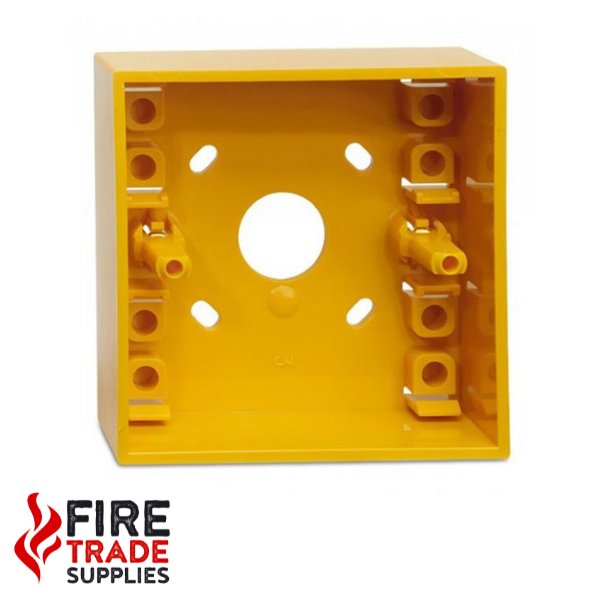 SY MOUNTING BOX Surface Mounting Call Point Box (Yellow) - Fire Trade Supplies