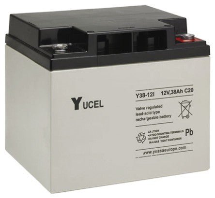 Y38-12 12V-38ah YUASA Yucel SLA Battery - Fire Trade Supplies